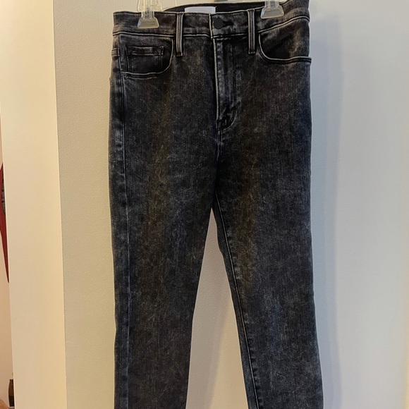 Frame Denim Ali Cigarette Leg Jeans- Rockstar - Picture 2 of 4